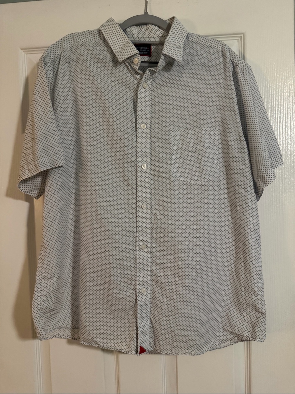 UNTUCKit Men’s Linen Blend Short Sleeve Button Up